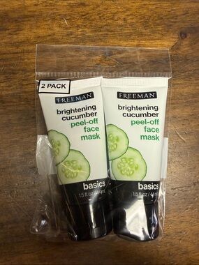 Freeman Brightening Cucumber Peel-Off Face Mask - 2 Pack, White & Green